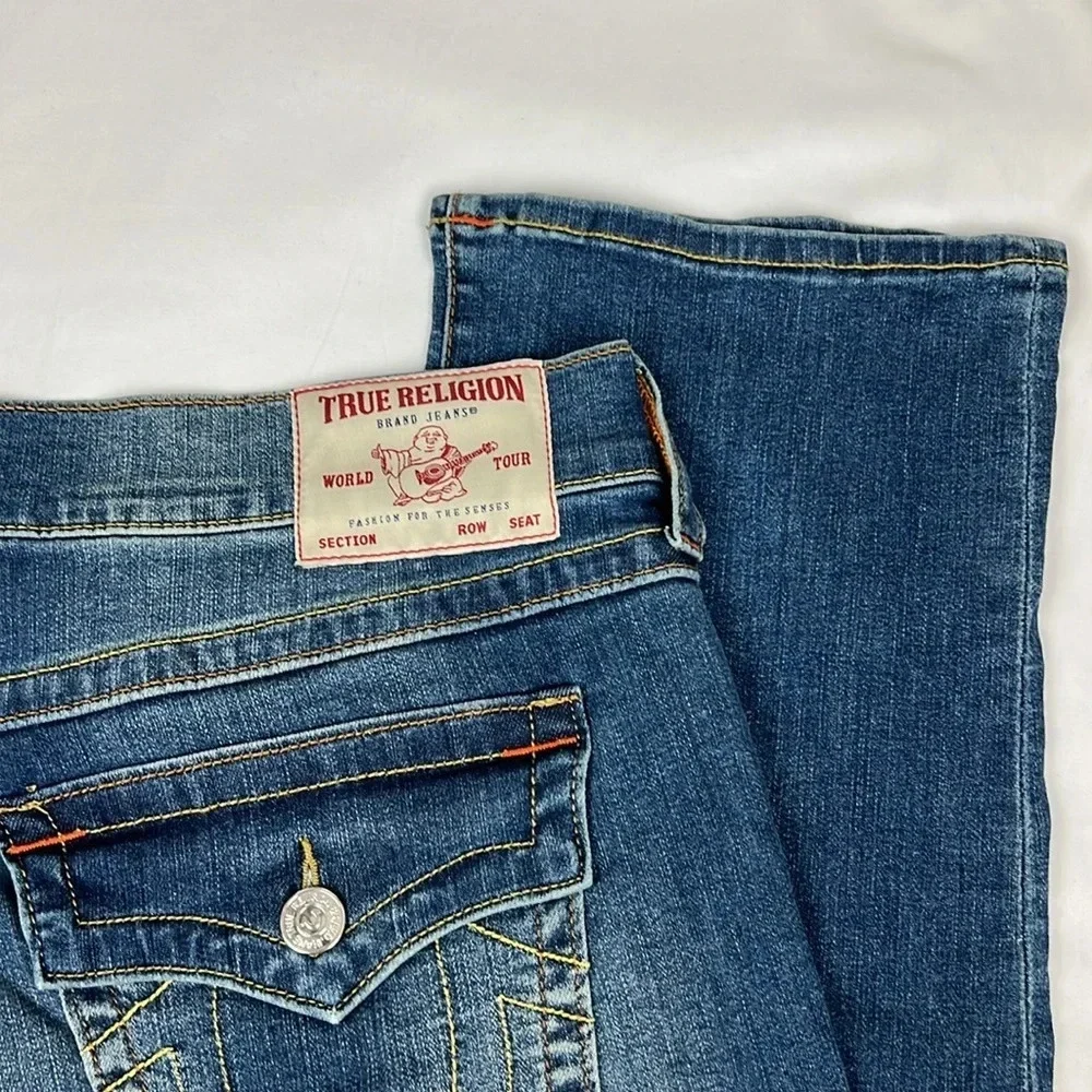True Religion NWT Men W36‎ L32 Ricky Relaxed Straight Flap Back Pockets Jean